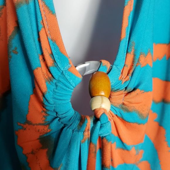 Ashley Stewart Printed Bead Embellished Jumpsuit Size 30/32W NWT - Picture 9 of 14